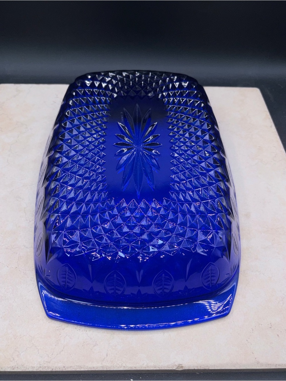 Vintage 1970's Avon Arcoroc Royal Sapphire Cobalt Blue Casserole Pan France